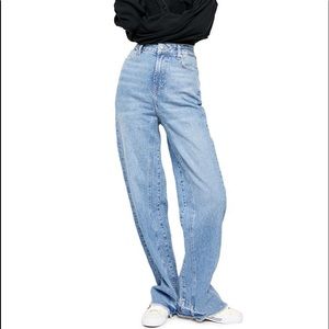 Free People Slouchy Straight leg jeans